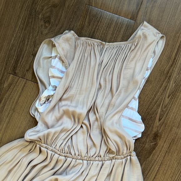 Anthropology Midi Sleeveless Dress - Beige Cream - Picture 5 of 8